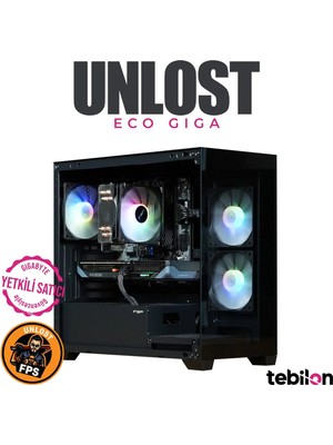 Tebilon UNLOST ECO-Amd Ryzen 7500F-GIGABYTE Radeon RX 9060 XT GAMING OC 16GB-GIGABYTE B650M S2H-16GB-500GB Ssd-Oem Paket