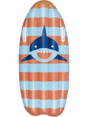 Swim Essentials Tropic Shark Surfboard Tutacaklı Şişme Deniz ve Havuz Yatağı 120 cm