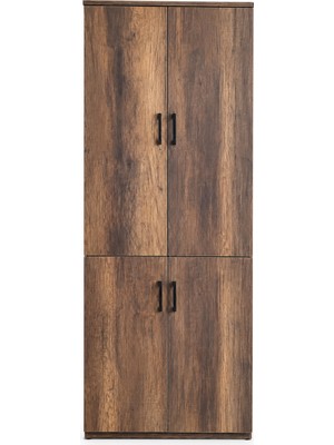 Mobilyacın 190 cm 4 Kapaklı Çok Amaçlı Dolap - Dosya Dolabı