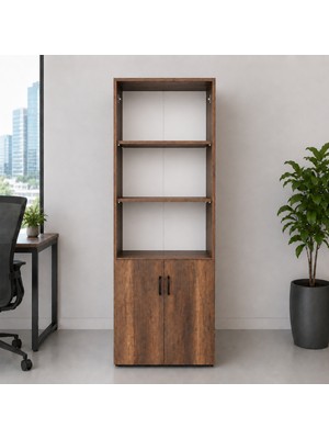 Mobilyacın 190CM 2 Kapaklı Çok Amaçlı Dolap - Dosya Dolabı