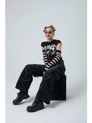 Yıldız Parçalı Kargo Baggy Jean