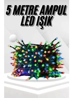 Midas Toptan Home Ledli Fişli LED Dekor Lambası 5m Rgb Yılbaşı Ağacı Işığı
