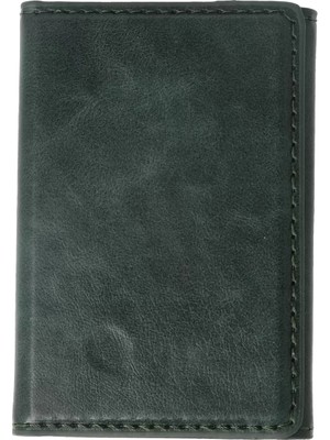 Mrs-  Tema Magsafe Deri Kartlık - Yeşil -548484