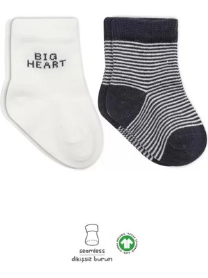 Mrs- 2'li Big Heart Penye Soket Çorap 10117 Antrasit -548484