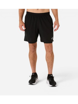 Asics Silver 2-N-1 7ın Short Erkek Siyah Şort 2011D234-001