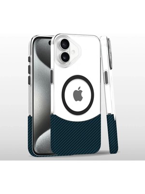 Csmtex Joko Iphone 16 Plus Carbon Puzzle Magsafe Kapak - Yeşil