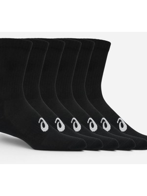 Asics 6 Pack Crew Sock Unisex Siyah Koşu Çorabı 3033C302-001