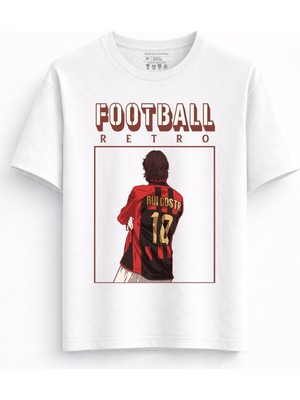 Rabona Fashion Rui Costa 10 Milan Retro Tişört