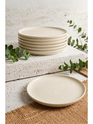 Atbyhome Alpin Sunum Tabağı 6'lı Set - Estetik Pasta Tabağı ve Yemek Servis Altlığı