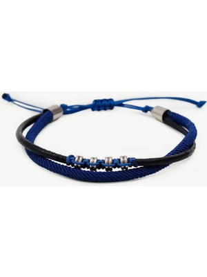 Yargıcı Deri Sarmalı Paracord Bileklik