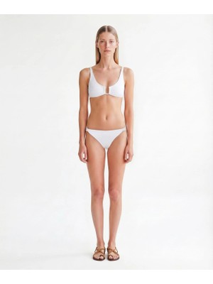 Yargıcı U Yaka Bikini Üst