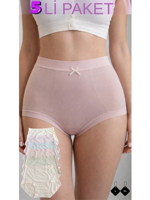 Unreal Real Underwear 1821 Kadın Yüksek Bel Pamuklu Külot