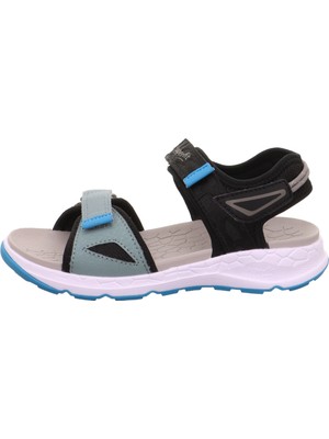 Superfit Criss Cross Çocuk Sandalet - Siyah Mavi 000588-0000