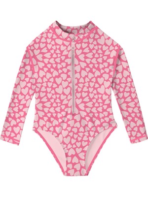 Slipstop Cherish Long Sleeve Kırmızı Çocuk Mayo