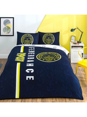 Taç Lisanslı Fenerbahçe Arma Pamuk Çift Kişilik Nevresim Takımı