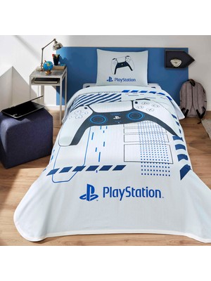 Taç Lisanslı Playstation Pamuk Tek Kişilik Pike Takımı