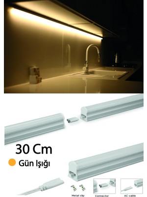 Cata Mutfak Tezgah Aydınlatması Gün Işığı Renk LED Lamba ve 1,5metre Kablo Seti