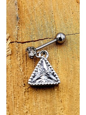 Monalisa Home Çelik Zirkon Taşlı Piercing