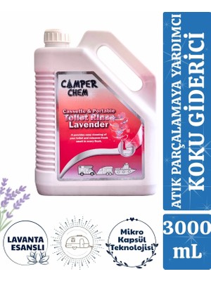 Camper Chem Karavan Tekne Tuvalet Kimyasalı-Camper Chem Toilet Rinse Lavender Sifon Kimyasalı