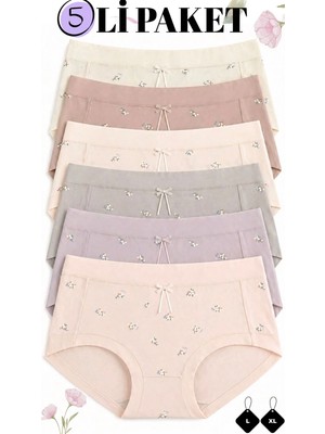 Unreal Un Real Underwear 7405 Pamuklu Baskılı Külot 5’li Paket