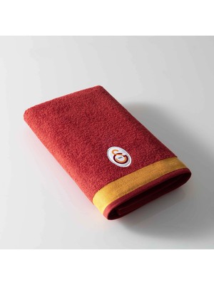 Taç Lisanslı Galatasaray Bukle Pamuk 70X140 cm Banyo Havlusu