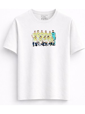 Rabona Fashion Sarı Lacivert 2008 Sevilla Zaferi T-Shirt