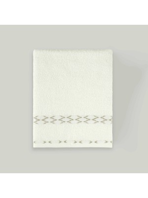 Linens Ziala Pamuk 50X85 cm Yüz Havlusu Beyaz