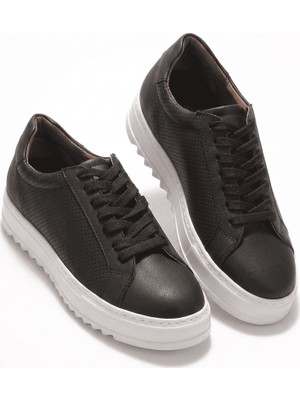 Zerenyus Zrk-Dx2 Premium Siyah Beyaz Ortopedik Erkek Sneaker