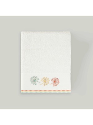 Linens Aria Pamuk 50X85 cm Yüz Havlusu Beyaz