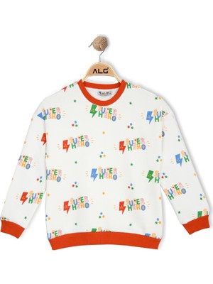 Alg ERKEK ÇOCUK SUPER HERO BASKILI SWEATSHIRT