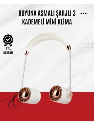 Midas Toptan Home USB Şarjlı Katlanabilir Boyun Fanı | 3 Kademeli, Sessiz ve Taşınabilir Tasarım
