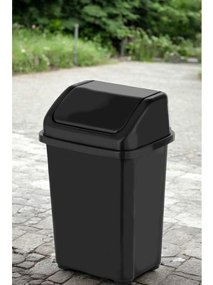 PremiumPort 50 Litre Kapaklı Çok Amaçlı Çöp Kovası, Banyo ve Mutfak Için Ideal