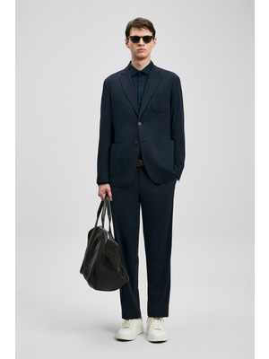 Lufian Luıs Spor Erkek Blazer Ceket Slim Fit Lacivert