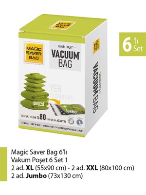 Empressco Magic Saver Bag 6’lı Vakumlu Hurç Set-1 - Fiyatı, Yorumları
