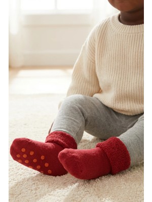 Bony Socks Bebek Havlu Soket Çorap Bordo