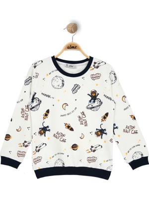 Alg ERKEK ÇOCUK UZAY TEMALI SWEATSHIRT