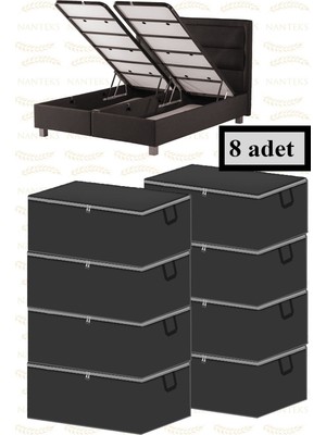 Empressco Nutex 8 Adet Düz Baza Altı Çekyat Tipi Hurç 60X40X22(GRİ) - Fiyatı, Yorumları