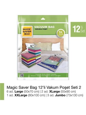 Empressco Magic Saver Bag 12´li Vakumlu Poşet Seti 2 - Fiyatı, Yorumları