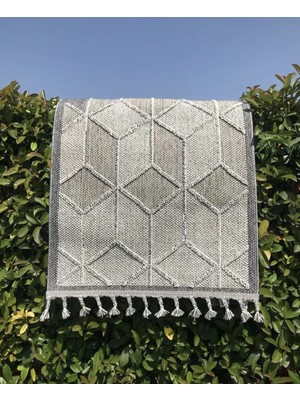 Eko Halı Soho Sh 03 Grey Hav Toz Vermez Hasır Dokuma Modern Makine Halısı