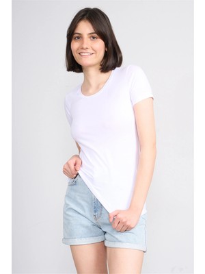C.k Y26 8037 Pachie Byn B.yk Basic T-Shirt Beyaz