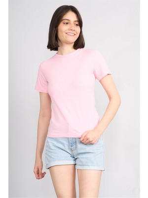 C.k Y26 8501 Fithit Byn B.yk S.fıt Penye T-Shirt A.pembe