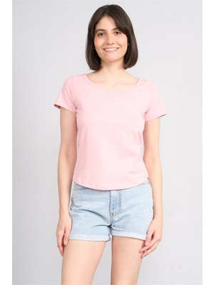 C.k Y26 8461 Fithit Byn U.yk Penye Spagettı T-Shirt Pudra