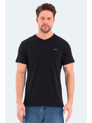 Slazenger Rıvaldo Sıyah Erkek T-Shırt