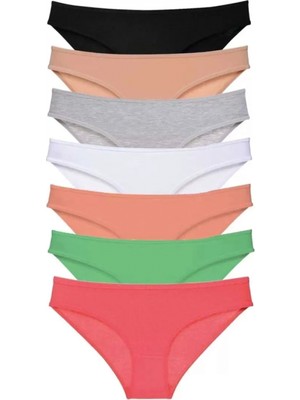 Marsilyan 7 Adet Süper Eko Set Likralı Kadın Slip Külot Set 7