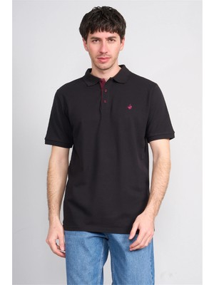 Çetinkaya Chester Polo 3047 Polo Yaka Regular Pike T-Shirt Siyah