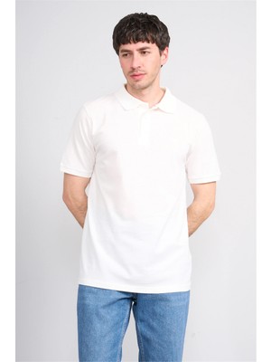 Çetinkaya Chester Polo 2742 Polo Yaka Regular Pike T-Shirt Krem