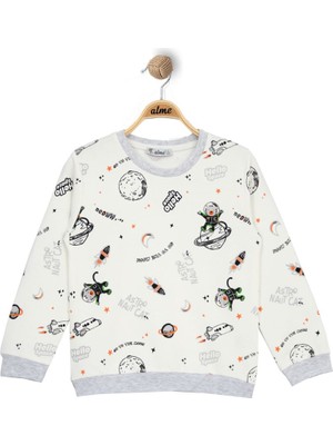 Alg ERKEK ÇOCUK UZAY TEMALI SWEATSHIRT