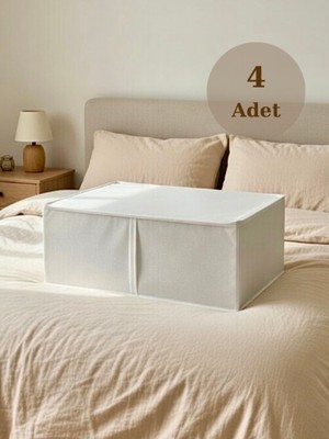 Empressco Venita Home 4 Adet Fermuarlı Kutu Formunda Çok Amaçlı Hurç, Dolap Içi Düzenleyici, Baza Hurç 50X40X19 - Fiyatı, Yorumları