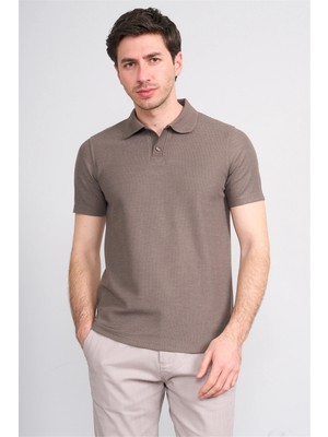 Çetinkaya Mentality 4603 Polo Yaka Regular Modelli T-Shirt Vizon
