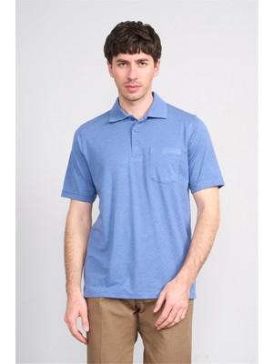 Çetinkaya Mentality 4596 Polo Yaka Regular Modelli T-Shirt Indigo